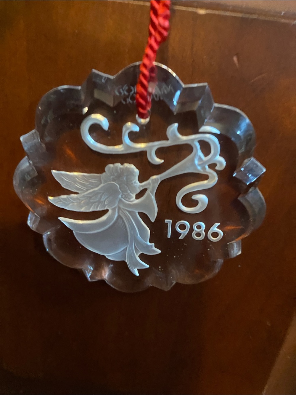 Gorham lead crystal ornament 1986